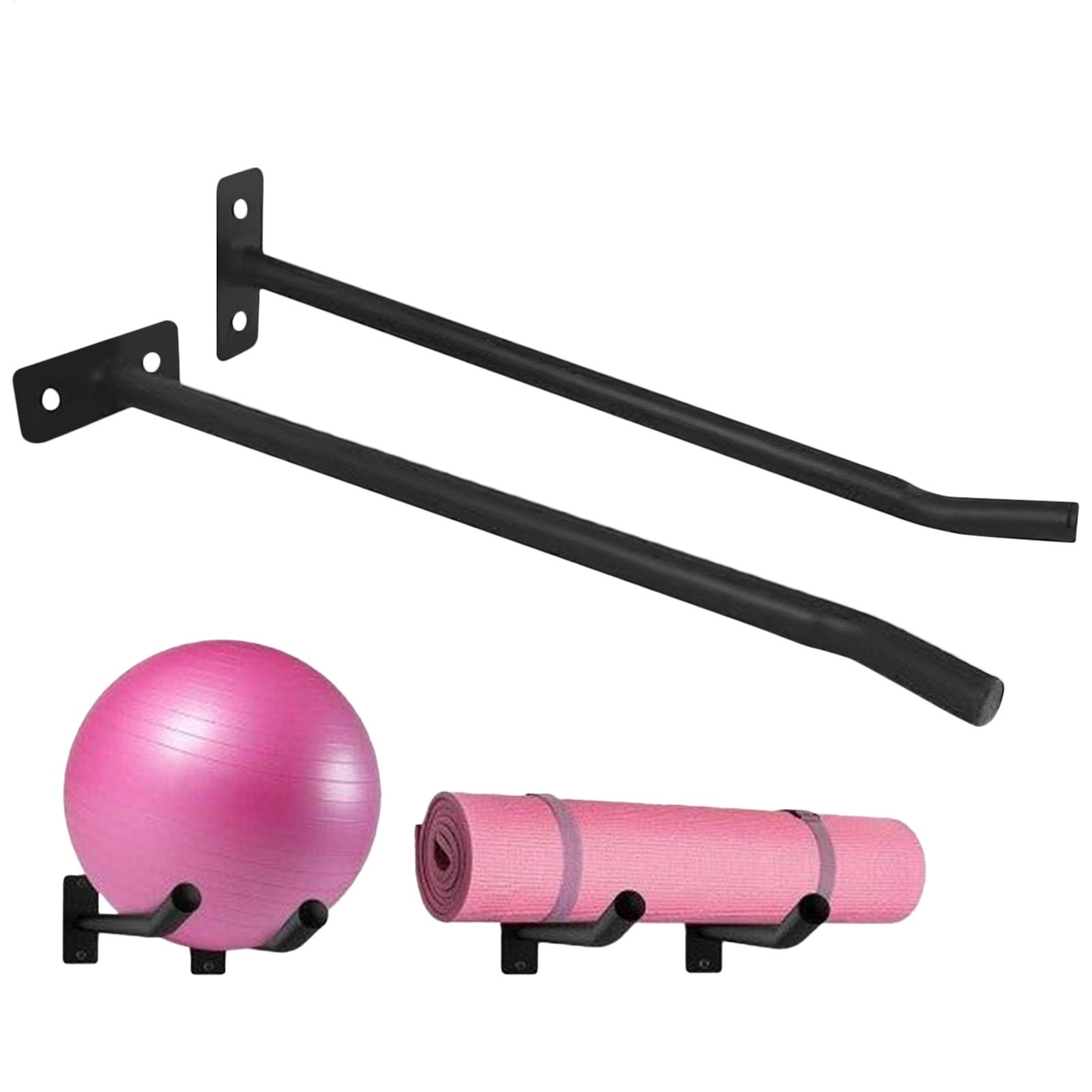 Women'S Exercise Accessories - エクササイズボールホルダー 2個パック ヨガルーム ウォールボールホルダー 機器収納オーガナイザー ホームジム