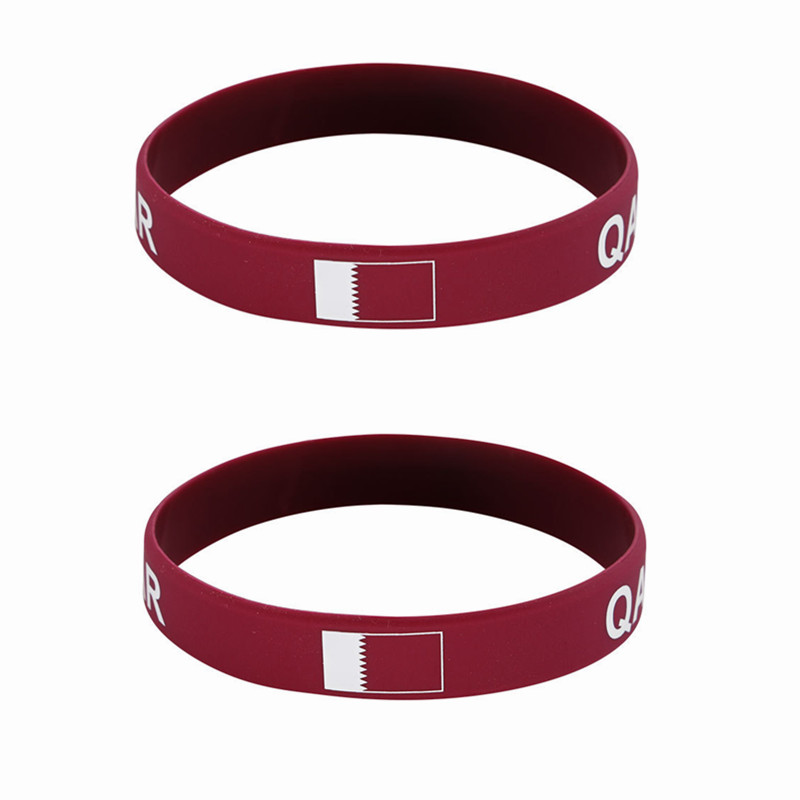 男性と女性のための世界旗のシリコーンブレスレット、スポーツゲ - Women Accessories Qatar のレビューと価格
