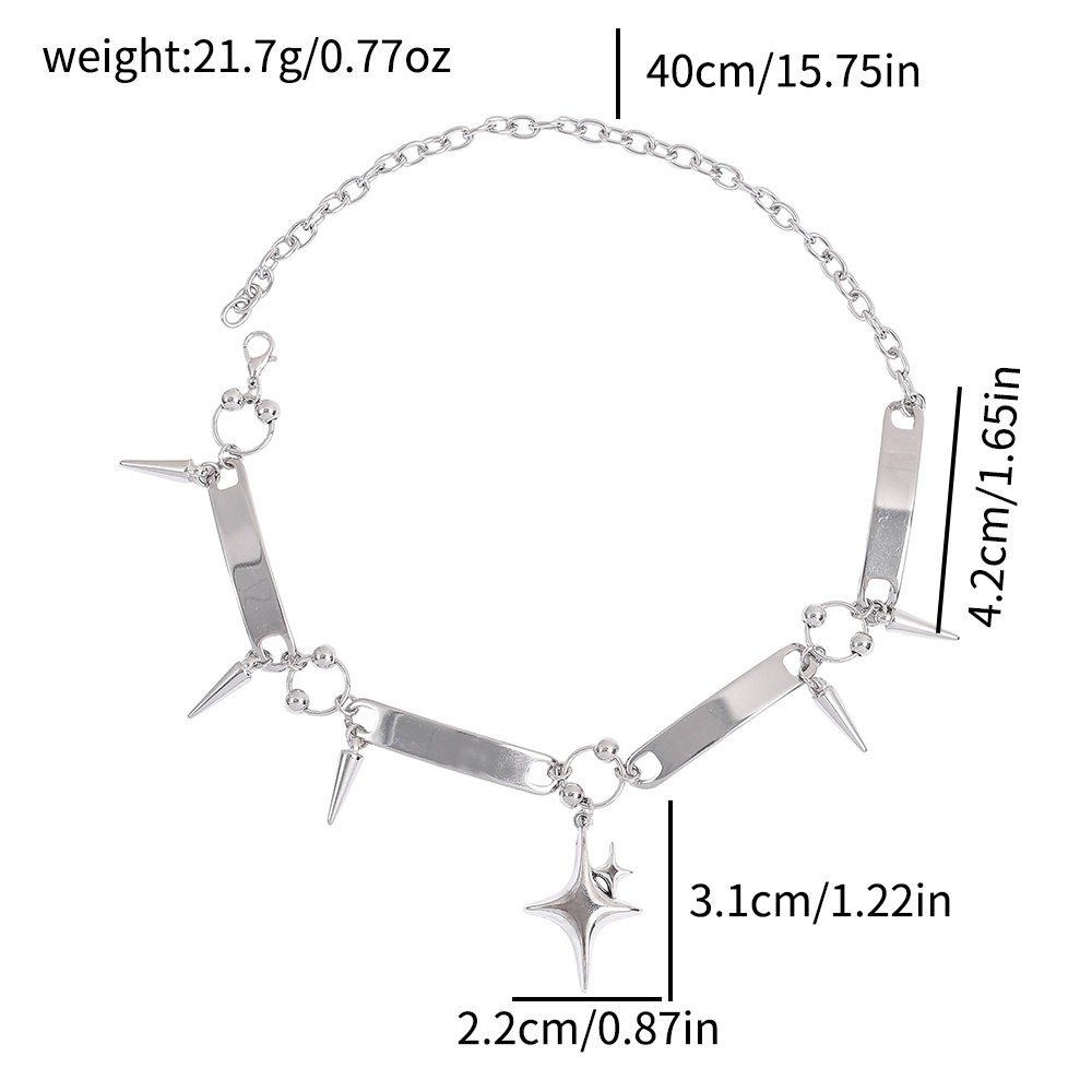 パンクスターリベットチョーカー、ロックジュエリー、Y2kアク - Women'S Y2K Accessories のレビューと価格