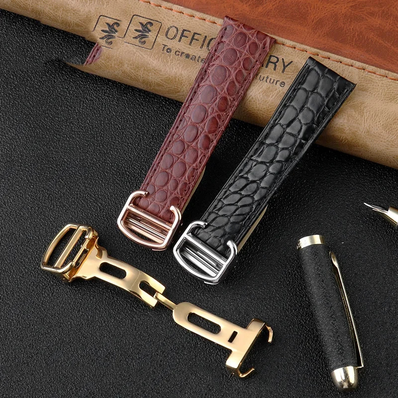 クロコダイル時計バンド 16 18 20 22 23 24m - Women'S Accessories Cartier のレビューと価格