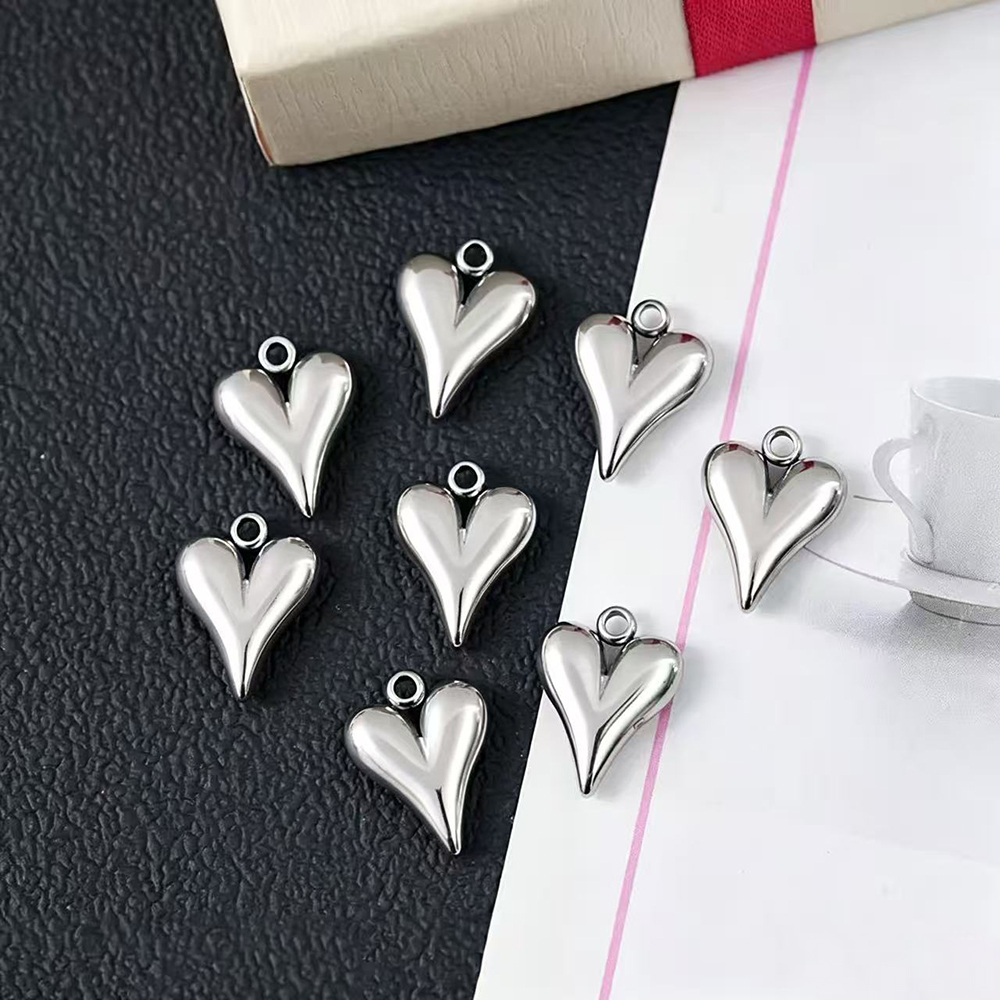 10個入り ステンレス製 ビッグホール ハートチャーム ペン - Statement Earrings Oversized のレビューと価格