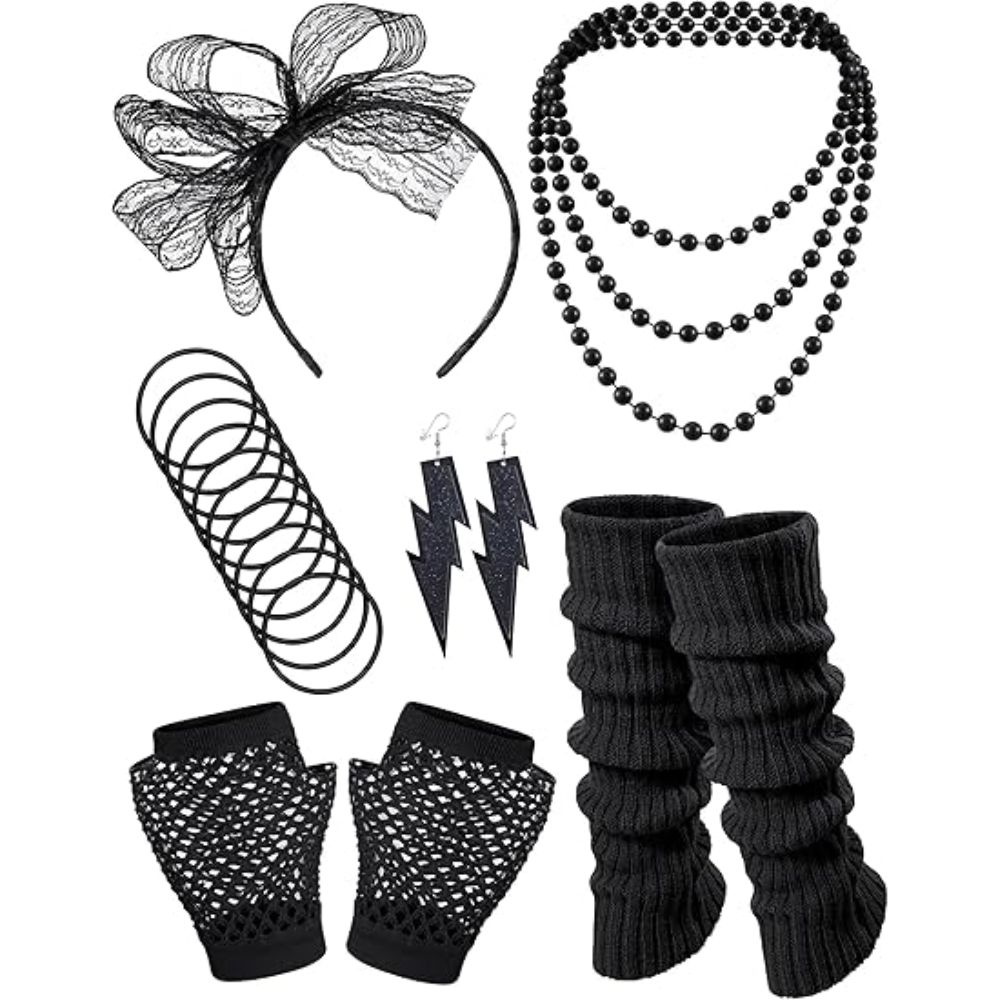 80年代のコスチュームアクセサリー ホログラフィックファニー - Women'S Accessories In The 80S のレビューと価格