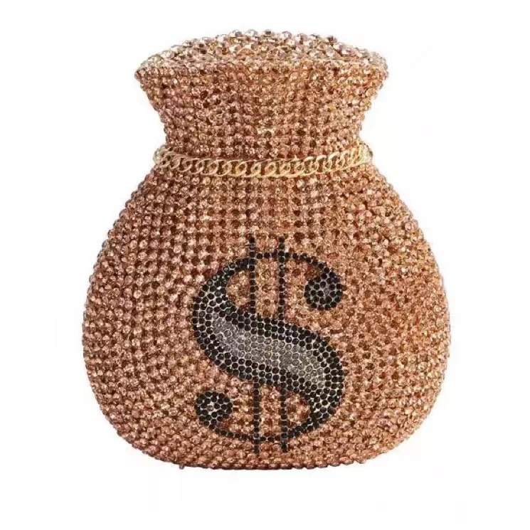 ファッション財布ブロケードバッグクリスタルバッグ財布パープル - Women'S Accessories Purse のレビューと価格
