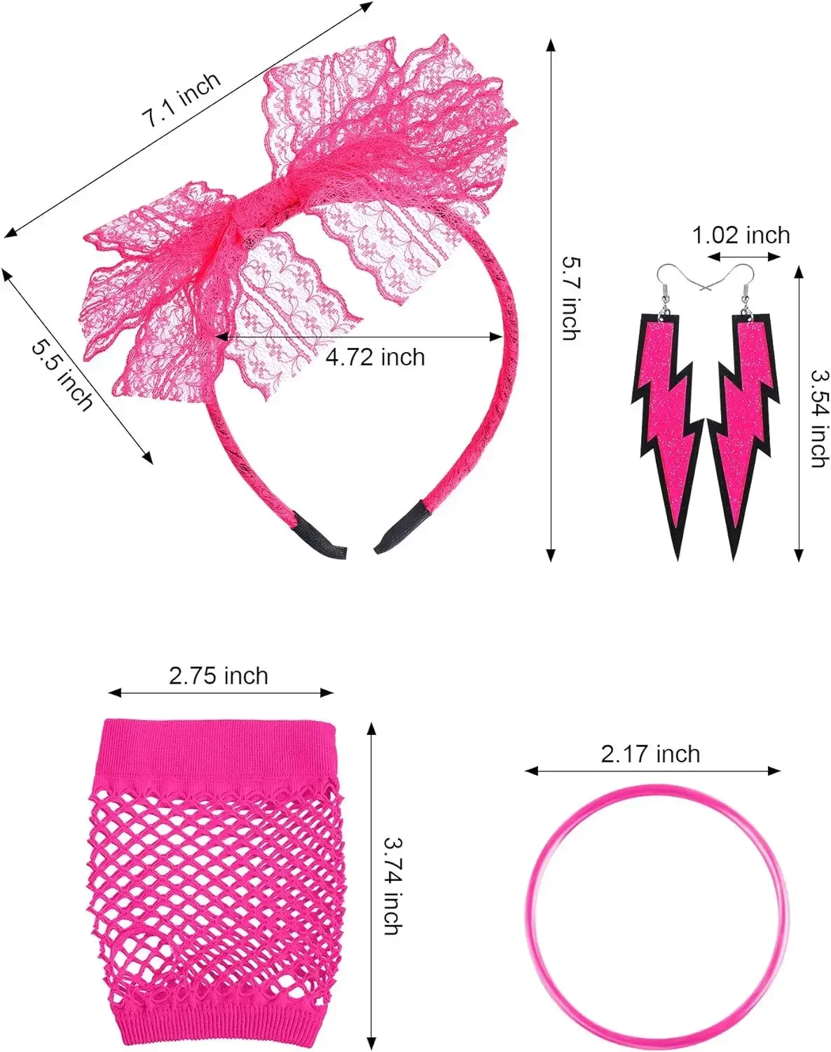 レディースアクセサリーセット レースヘッドバンド フィッシュ - Women'S Accessories In The 80S のレビューと価格