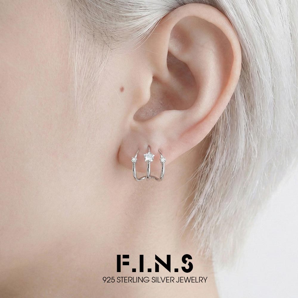 F.I.N.S オリジナル ミニマリスト トリプルプロング  - Statement Earrings Oversized のレビューと価格