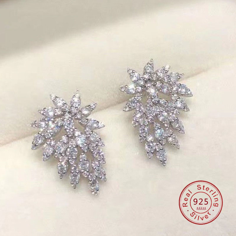 ラインストーン 925 スターリングシルバーステートメントイ - Statement Earrings Oversized のレビューと価格