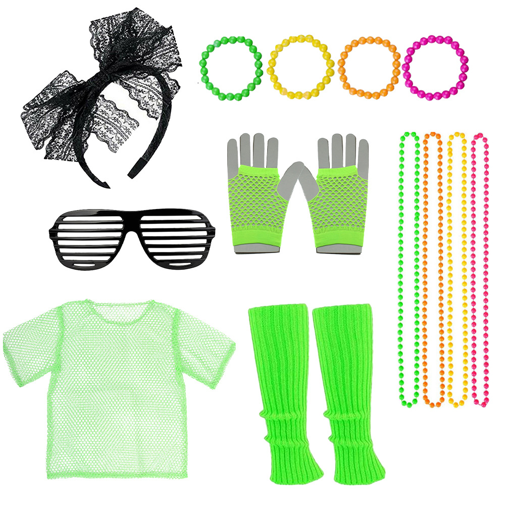 90年代の衣装アクセサリー 80年代のコスプレ衣装アクセサリ - Women'S Accessories In The 80S のレビューと価格