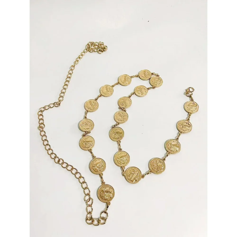 高品質 80 年代ゴールドコインアレキサンダーザグレートチェ - Women'S Accessories In The 80S のレビューと価格