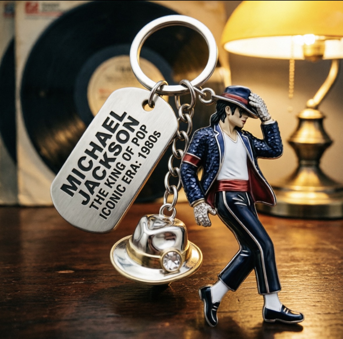 マイケル・ジャクソンキーホルダー、クラシックダンスキングペン - Women'S Accessories And Jewelry のレビューと価格