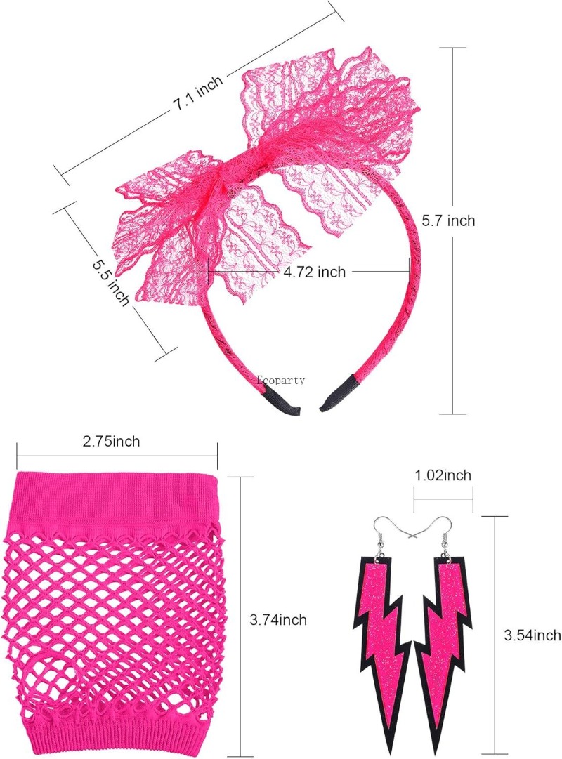 Blulu 80 年代の女性用アクセサリー レースヘッドバン - Women'S Accessories In The 80S のレビューと価格