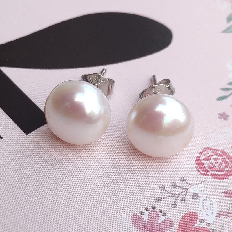 女性用スターリングシルバーとパールのイヤリング,ペンダントイ - Statement Earrings Oversized のレビューと価格