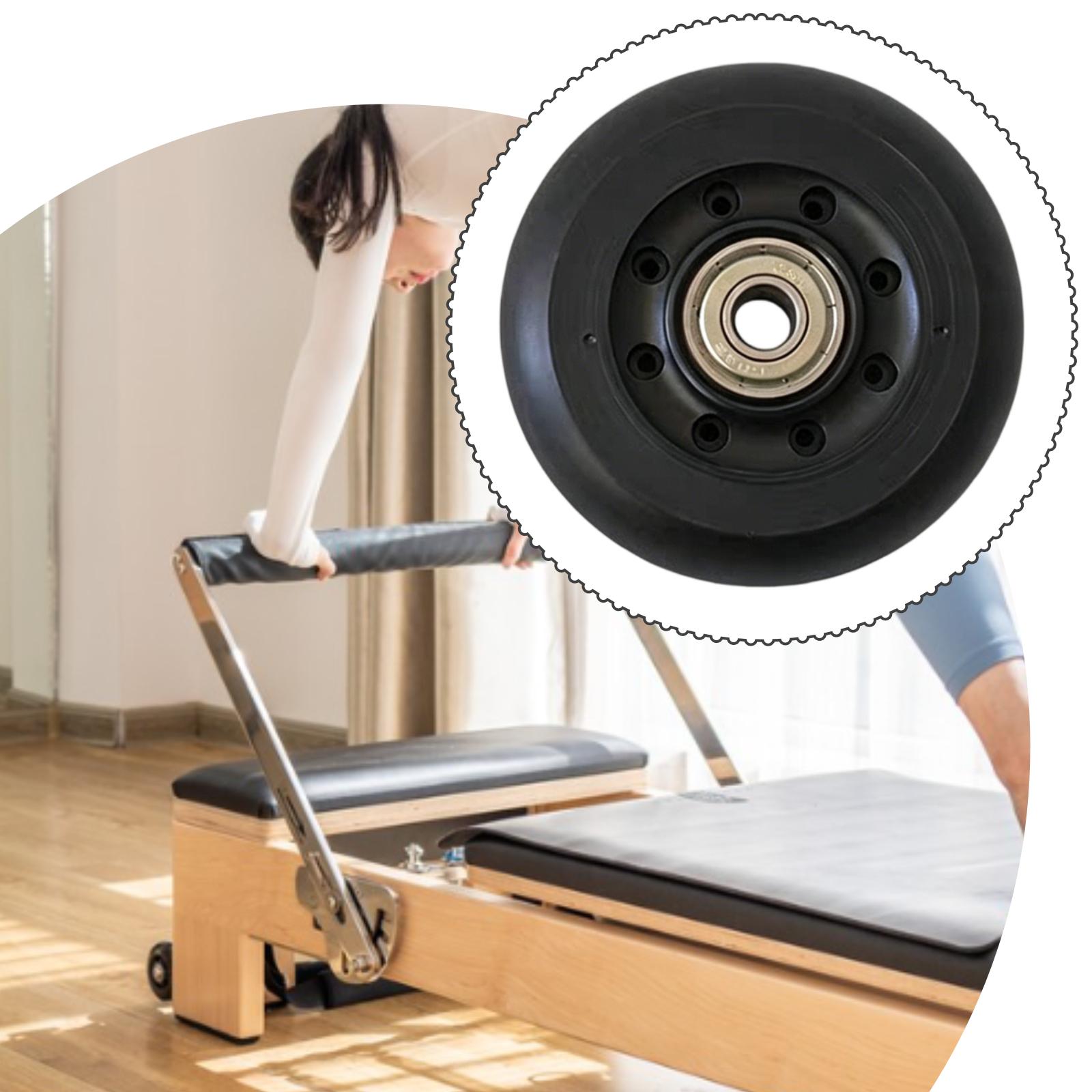 ピラティス リフォーマー ホイール ブラック 女性用 メンテ - Women'S Exercise Accessories のレビューと価格