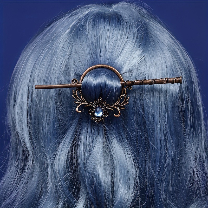 高級クラシックバイキングスタイル模造ムーンストーンヘアクリッ - Women'S Y2K Accessories のレビューと価格