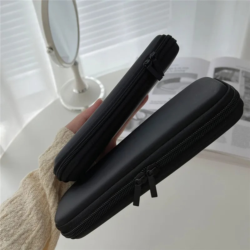 1pc 黒化粧品バッグ防水ダブルジッパー化粧ブラシケース女性 - Women Accessories Box のレビューと価格