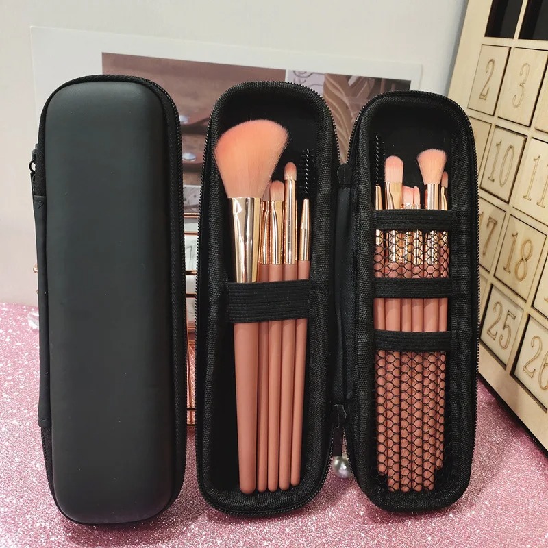 1pc 黒化粧品バッグ防水ダブルジッパー化粧ブラシケース女性 - Women Accessories Box のレビューと価格