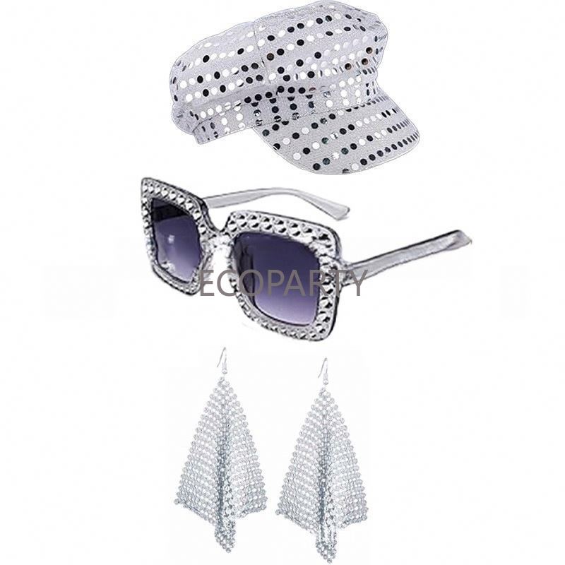 2024 3 個/5 個 70 年代ディスコ衣装アクセサリー - Women'S Accessories In The 80S のレビューと価格