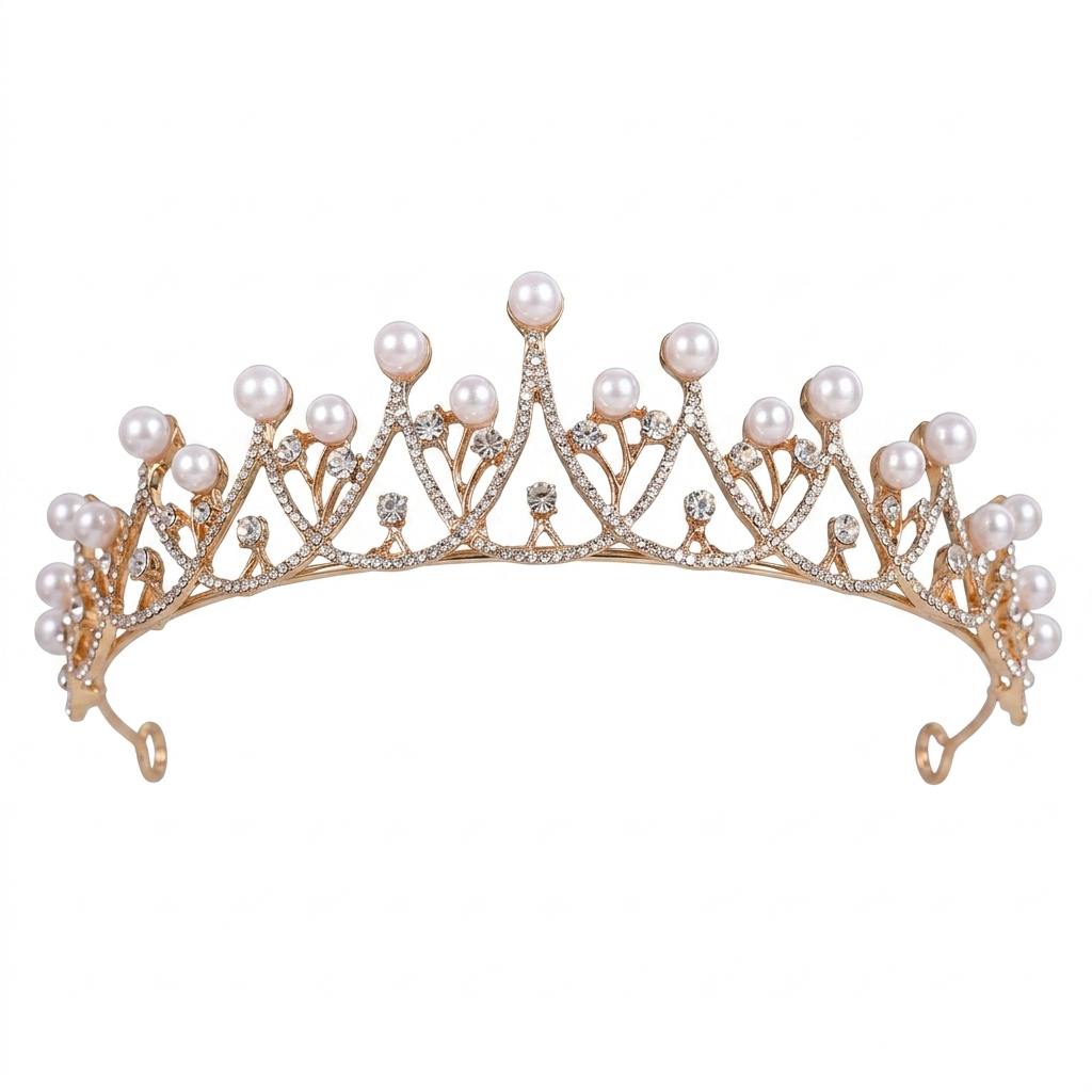 ブライダルクラウンヘッドピースパールラグジュアリーヘアバンド - Women Accessories For Wedding のレビューと価格