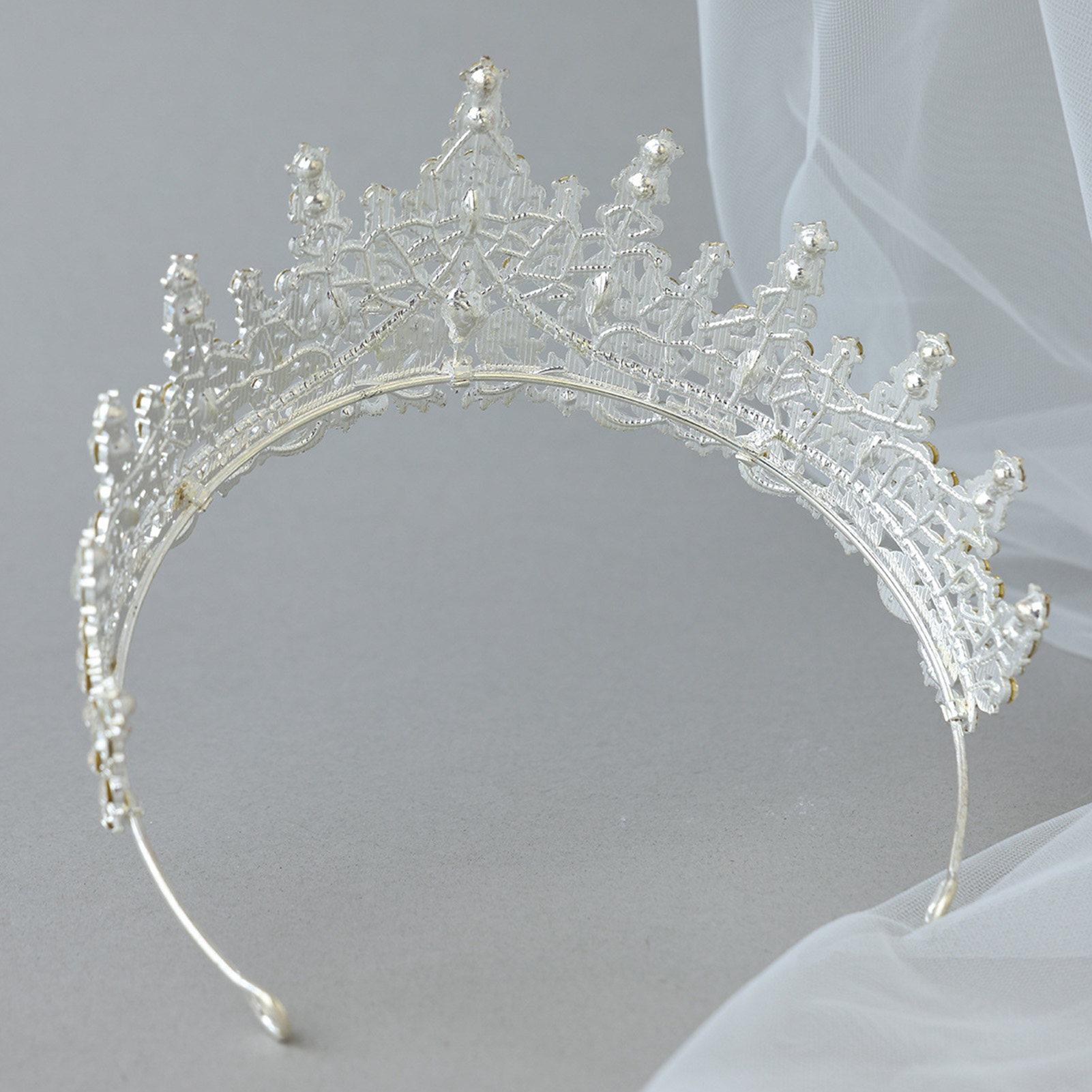 ブライダルヘッドピース キラキラ輝くラインストーンクラウン  - Women Accessories For Wedding のレビューと価格
