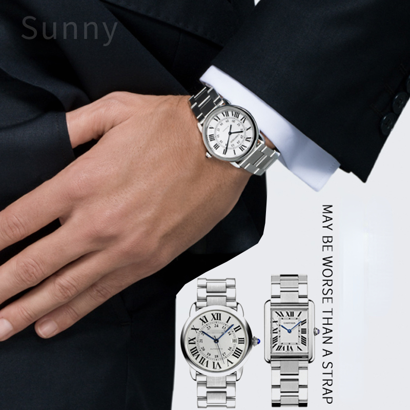 男性と女性のためのステンレス鋼の時計ストラップ,時計バンドア - Women'S Accessories Cartier のレビューと価格