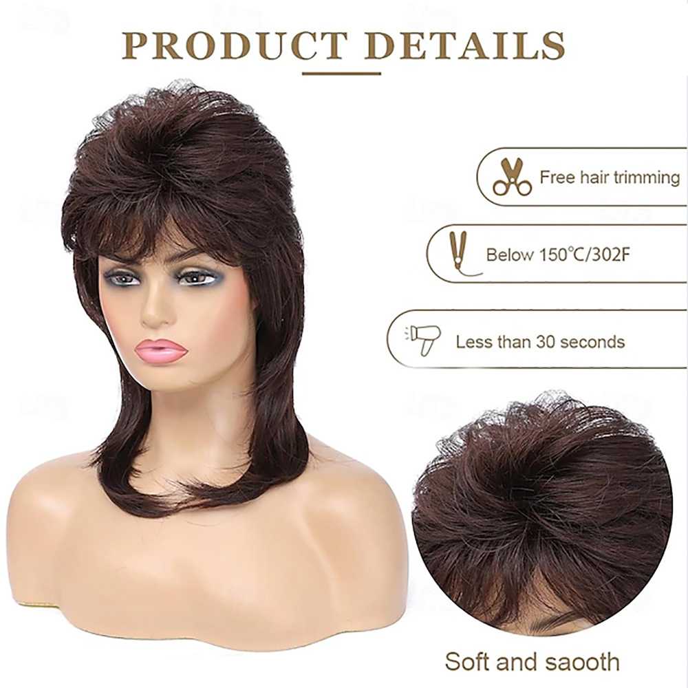 HAIRJOY 人工毛マルレットウィッグ女性用ジョーダートエ - Women'S Accessories In The 80S のレビューと価格